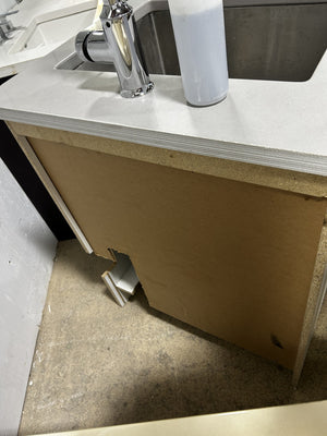Compact Utility Sink Cabinet with Faucet
