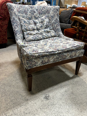 Vintage Floral Accent Chair
