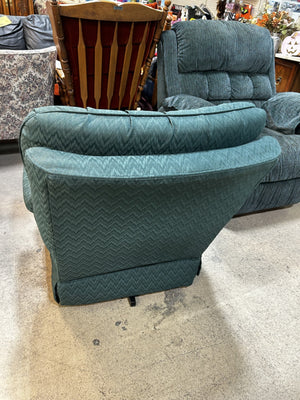 Vintage Green Tufted Armchair