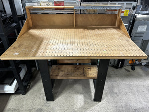 Heavy-Duty Workbench with Pegboard