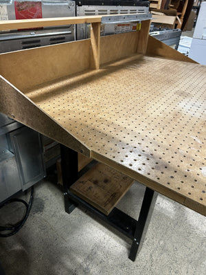 Heavy-Duty Workbench with Pegboard