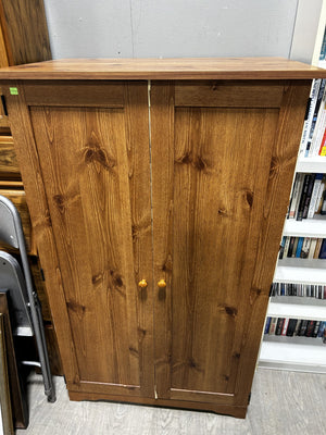 Multi-Compartment Wooden Wardrobe
