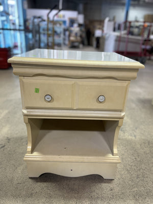 Beige Wooden Nightstand