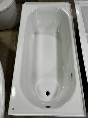 American Standard Princeton PRO Steel 60 x 30-inch Integral Apron Bathtub with Left-Hand Drain in White