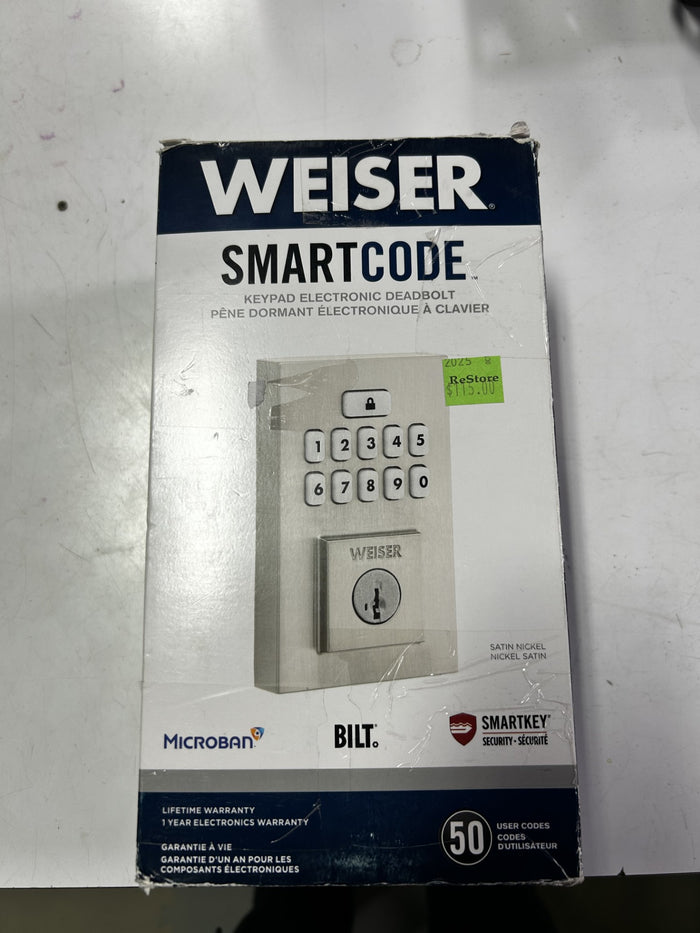 Weiser Smartcode Keypad Electronic Deadbolt