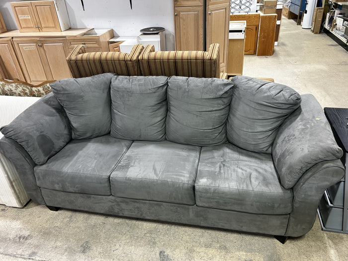Modern Plush Grey Sofa