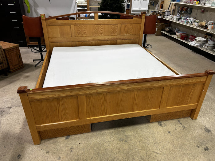 Classic Solid Wood King Size Bed Frame