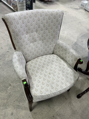 Elegant Vintage Upholstered Accent Chair
