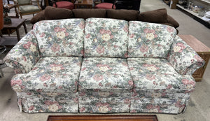Vintage Floral Upholstered Sofa