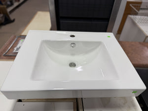 Modern Rectangular Ceramic Bathroom Sink