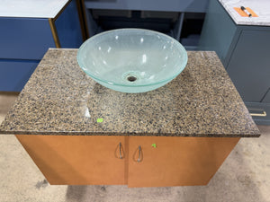 Modern Elegance 36" Light Wood Bathroom Vanity