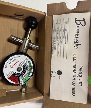 Vintage Borroughs BT 33-73G Belt Tension Gauge
