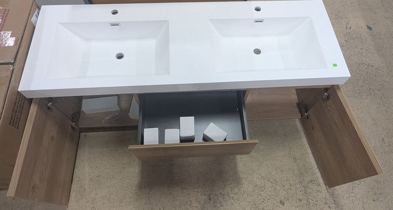 Nordic Canada Wall Mounted Bathroom Vanity with Double Sink