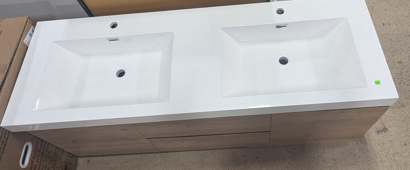 Nordic Canada Wall Mounted Bathroom Vanity with Double Sink