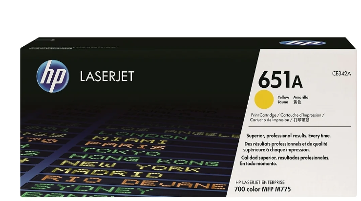 HP 651A Yellow Original LaserJet Toner Cartridge