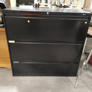 Black Metal Filing Cabinet 3 drawers