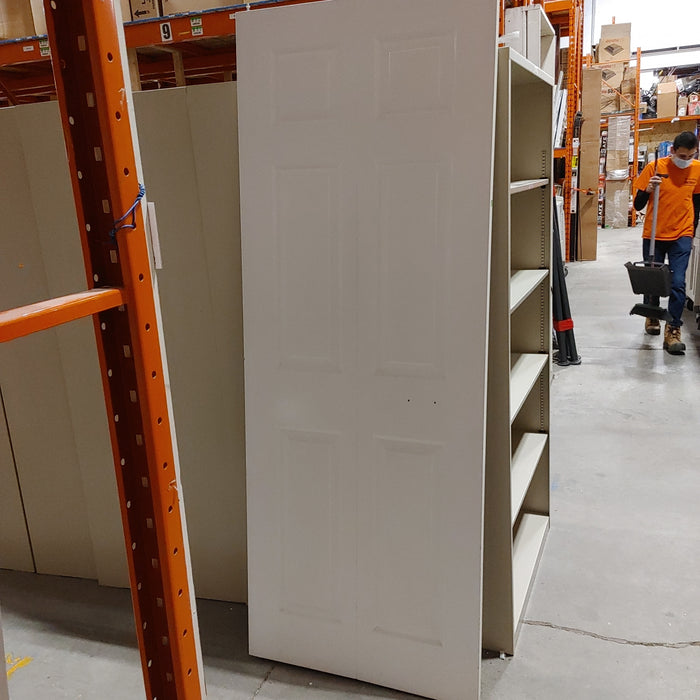 White Bi fold door
