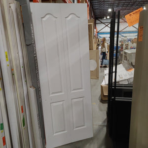 White bifold door 29.5"w
