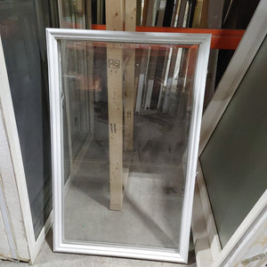 Vinyl framed insert for door
