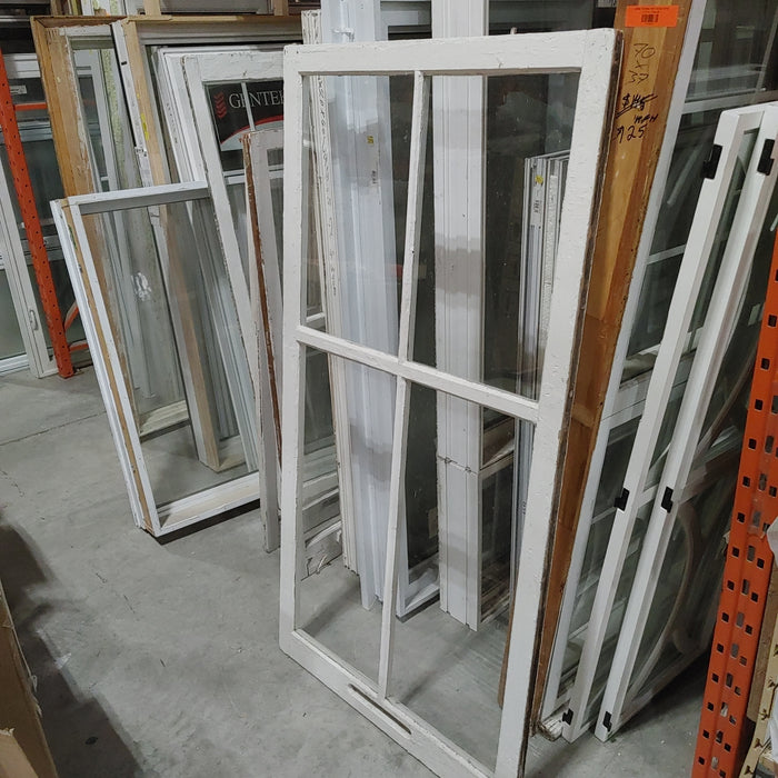 Wood Frame Window with 4 panes