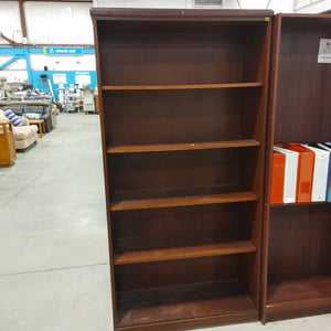 Wood 5 shelf bookcase