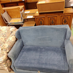 Blue love seat sofa bed