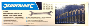6-32 mm Double Open-Ended Wrench Set 12 pc