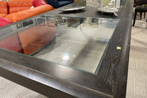 Wood & Glass Top Dining Table