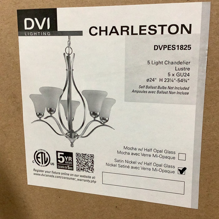 DVI Charleston 5 Light Chandelier