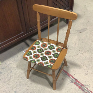 Small Wood Chair With Cushion