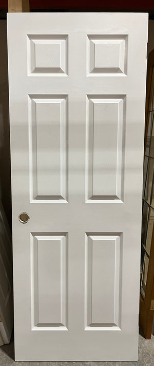 6-Panel White Interior Door (30” x 80”)