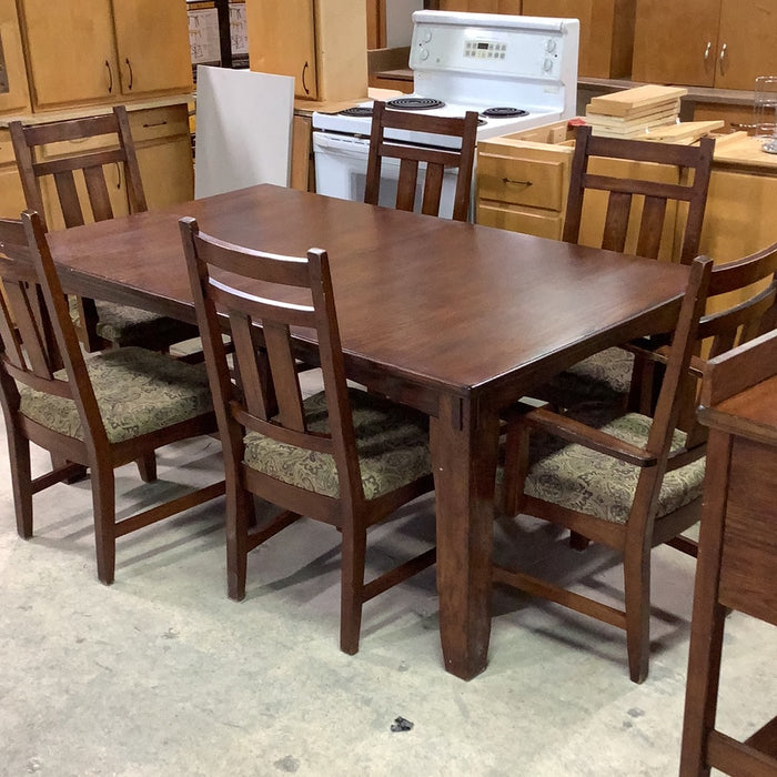 Solid Wood Rustic Dining Set