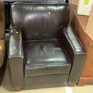 Faux Leather Armchair
