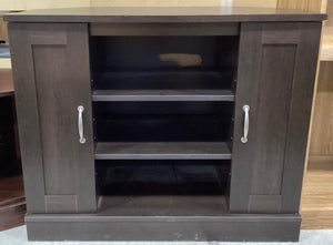 Dark Entertainment Unit with Cabinets