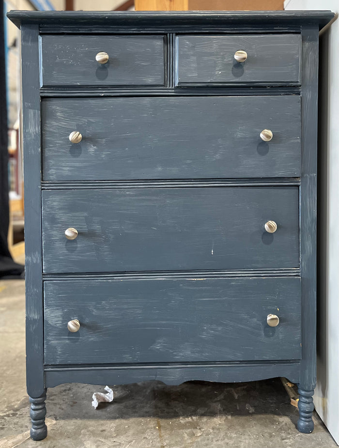 Blue Wooden Dresser