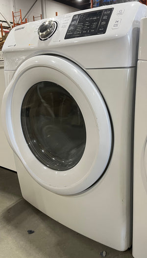 Samsung Electric Dryer 7.5 cu. ft. Capacity, 11 Dry Cycles, 4 Temperature Settings, Stackable, Porcelain Drum, White colour
