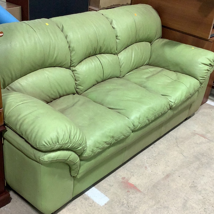 Green Leather Sofa