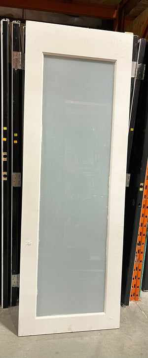 Frosted Glass White Door (28” x 80”)