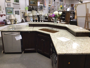 Granite Top Island (Appliances and Accessories Not Included)
