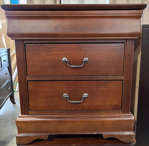 Two Solid Wood Cherry Nightstands