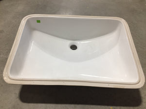 White Rectangular Drop In Sink