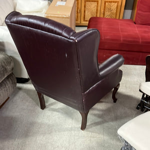 Plum Tufted Armchair