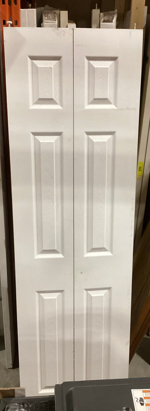 White Bifold Doors with Raised Panels