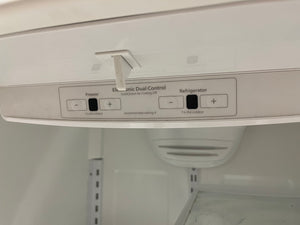 White Whirlpool Refrigerator with Bottom Freezer
