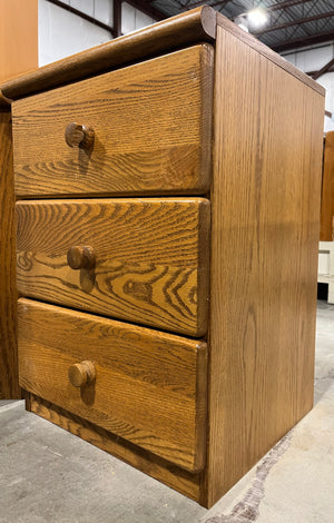 Warm-toned Wood Side Table