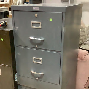 Blue Grey Filing Cabinet