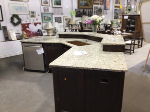 Granite Top Island (Appliances and Accessories Not Included)