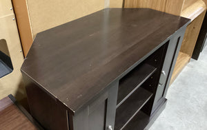 Dark Entertainment Unit with Cabinets