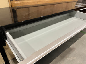 Glossy Elongated Table with Drawers