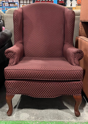 Pink Diamond Wingback Chair